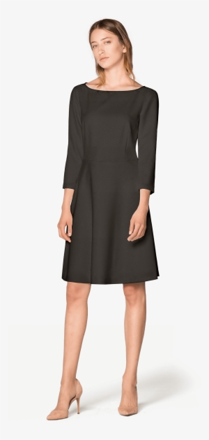 Fit And Flare Black Dress - Black Fit And Flare Dress #2781962