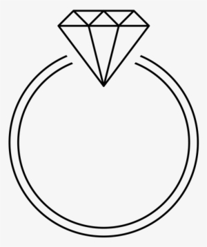 Ring, Diamond, Black, Transparent Background, Template - Ring Icon Transparent Background #2782374