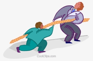 Businessmen Pulling A Rope, Tug Of War Royalty Free - Law #2782996