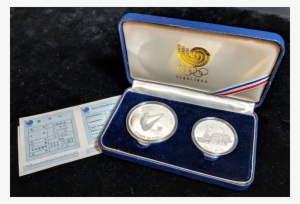 1988 Seoul Korea Olympic Games 2 Coin Silver Set - Silver #2783495