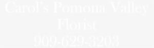 Carol's Pomona Valley Florist - Philip Morris Logo White #2784259