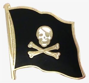 Pirate Skull And Bones - Pirate Skull And Bones - Flag Lapel Pin #2785017