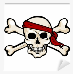 Pirate Skull And Swords Png Vector Cartoon Pirate Skull - Line Art #2785072