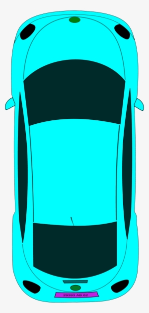 Car Taxi Driving Clip Art - Cars Birdseye View #2785550