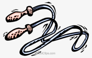 Skipping Rope Royalty Free Vector Clip Art Illustration - Clip Art Skipping Rope #2785949