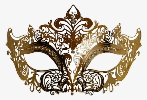 Report Abuse - Gold Masquerade Mask Png #2786057