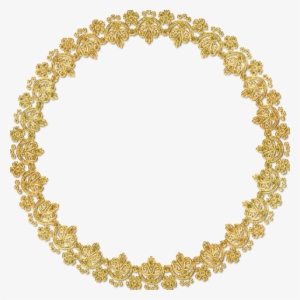 Free Png Golden Round Frame Png Images Transparent - Gold Frame Png Hd #2786520