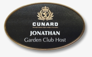 H5 Oval Badge In A Gold Frame With Gold Logo #2786676