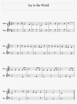 Joy To The World Enhanced Bassline Score - Joy To The World Melody Piano #2786864