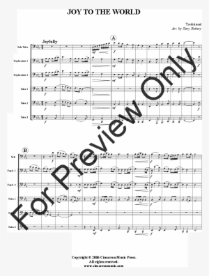 Joy To The World-low Brass Quartet Thumbnail - Document #2786962