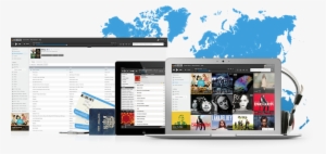 Music Streaming Site Deezer Eyes Indonesian Market, - World Map - Black And Grey Poster 36 X 24in #2787788