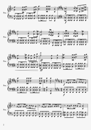 Roll Tide Sheet Music 2 Of 3 Pages - Mortal Kombat Theme Sheet Music #2787789