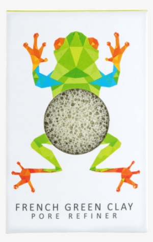 Rainforest Tree Frog Mini Green Sponge - Konjac Sponge French Green Clay #2787869