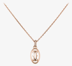 Logo Necklacepink Gold, Diamonds - Cartier Logo Necklace #2788411