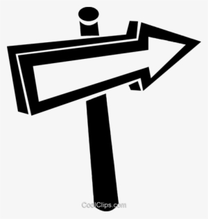 Arrow Signpost Royalty Free Vector Clip Art Illustration #2788870