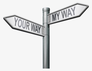 Signpost My Way Your Way - Transparent Background Street Sign #2788894 Signpost My Way Your Way - Transparent Background Street Sign #2788894