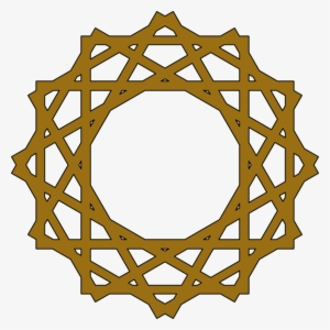 Islam Clip Art At Clkercom Vector Clip Art Online - Islamic Pattern Black And White #2789076