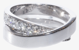 Cartier Crossover Diamond Ring, 18k White Gold - Cross Over Diamond Ring #2789258