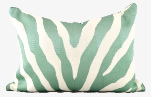 Zebra Print Lumbar In Aqua - Lumbar #2789679