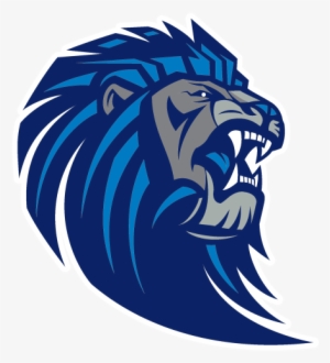 Lion - Lion Logo Blue - Free Transparent PNG Download - PNGkey