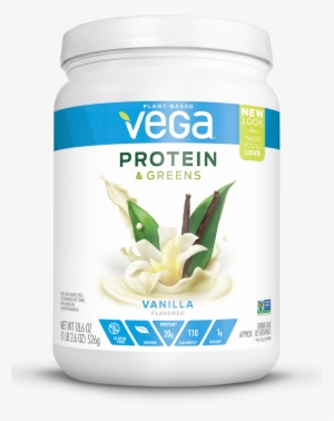 Vega Plant Protein & Greens Powder, Vanilla, 20g Protein, #2790695