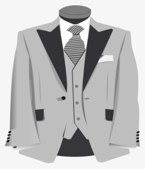 Blazer Clipart Formal Coat - Grey Suit Clipart #2792895