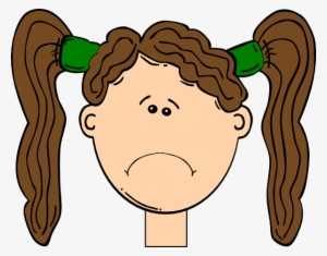 Sad Girl Cartoon Face #2793128