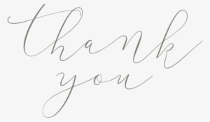 Thankyou - Thank You Transparent Calligraphy #2793221