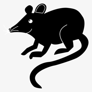 Animal Death Cliparts - Silueta De Un Raton #2793623