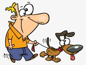 Person Walking Dog Png - Walk My Dog Cartoon #2793878