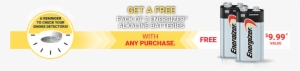 [rona] Free Pack Of 2 Energizer Alkaline Batteries - Energizer Eveready Max 9 Volt Alkaline Battery #2795511