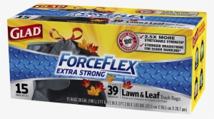 Keep Your Kitchen Clean And Garbage Free With A Variety - Glad Forceflex 39 Gal Lawn & Leaf Bags - 15 Count #2796223