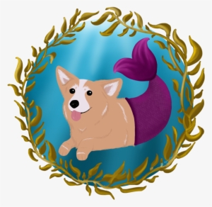 Clipart Free Download Corgi Clipart Wallpaper - Dog Mermaid Cartoon #2796309
