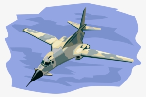 Vector Illustration Of Usaf B 1 Lancer Supersonic Variable - Rockwell B-1 Lancer #2796526