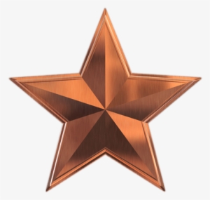 3d Star Emboss Style Image - Bronze Silver Gold Star #2796734