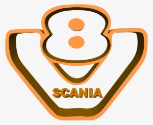 Scania V8 Logo - Scania V8 Logo Png #2798221