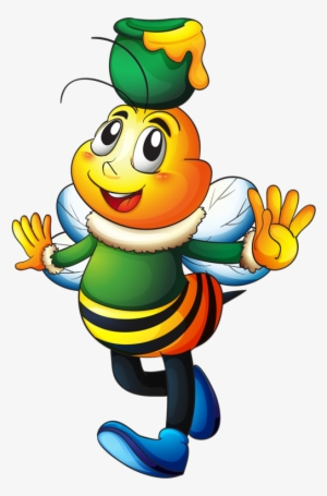 Pin By Виктория On Насекомые - Abelha Na Flor Desenho Png #2798544