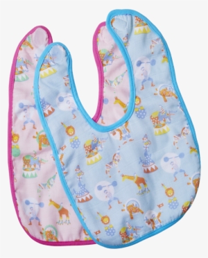 Baby Bib Circus Print Rice Dk - Rice Babylätzchen - Hellblau Mit Print #2798661