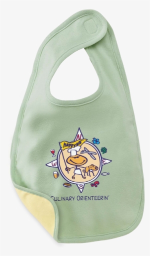 Culinary Orienteerin' Baby Bibs - Bella Baby Reversible Baby Bib - Pale Green/pale Yellow #2799191