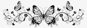 Transparent Butterfly Decoration Png Clipart Image - Stylish Happy Birthday Writing #2799643