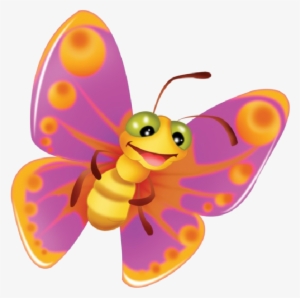 Funky Clipart Transparent Background Pencil And In - Butterfly In Cartoon Clip Art #2799689