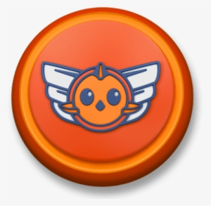 Top Wings Orange Roundlet - Top Wing Clipart #280542