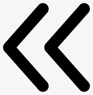 Png File Svg - Left Double Arrow Icon #280594