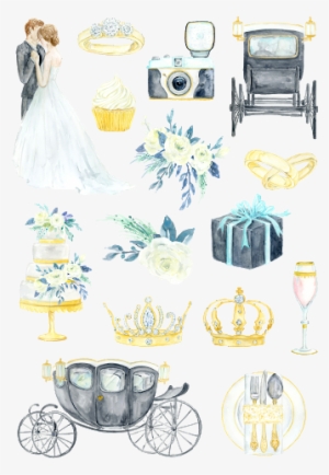 Retro Wedding Images In Watecorlors - Wedding #281498 Retro Wedding Images In Watecorlors - Wedding #281498