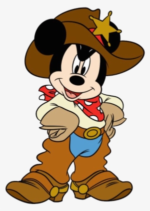 Cowboy Clipart Png - Mickey Cowboy Png #281977