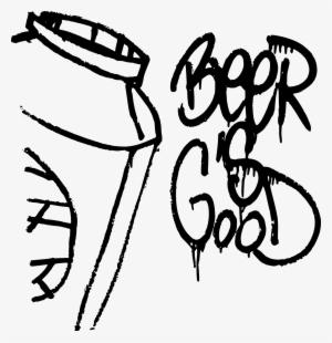 Beer Is Good - Beer Graffiti Png Transparent #282500