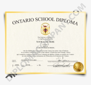 Fake High School Diploma Canada - Us High School Certificate #282784
