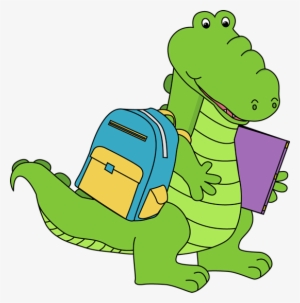 Jpg Free Stock Alligator School - Gator Going To School #283460