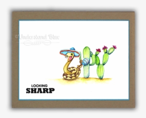 Looking Sharp No Line Watercolor Card By Understand - Cardmaking #284500