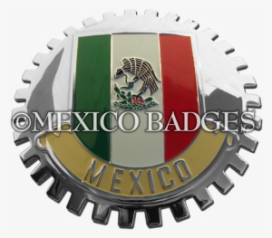 Mexico Flag Medallion Grill Badge - Invisibobble Raspberry Red #285000